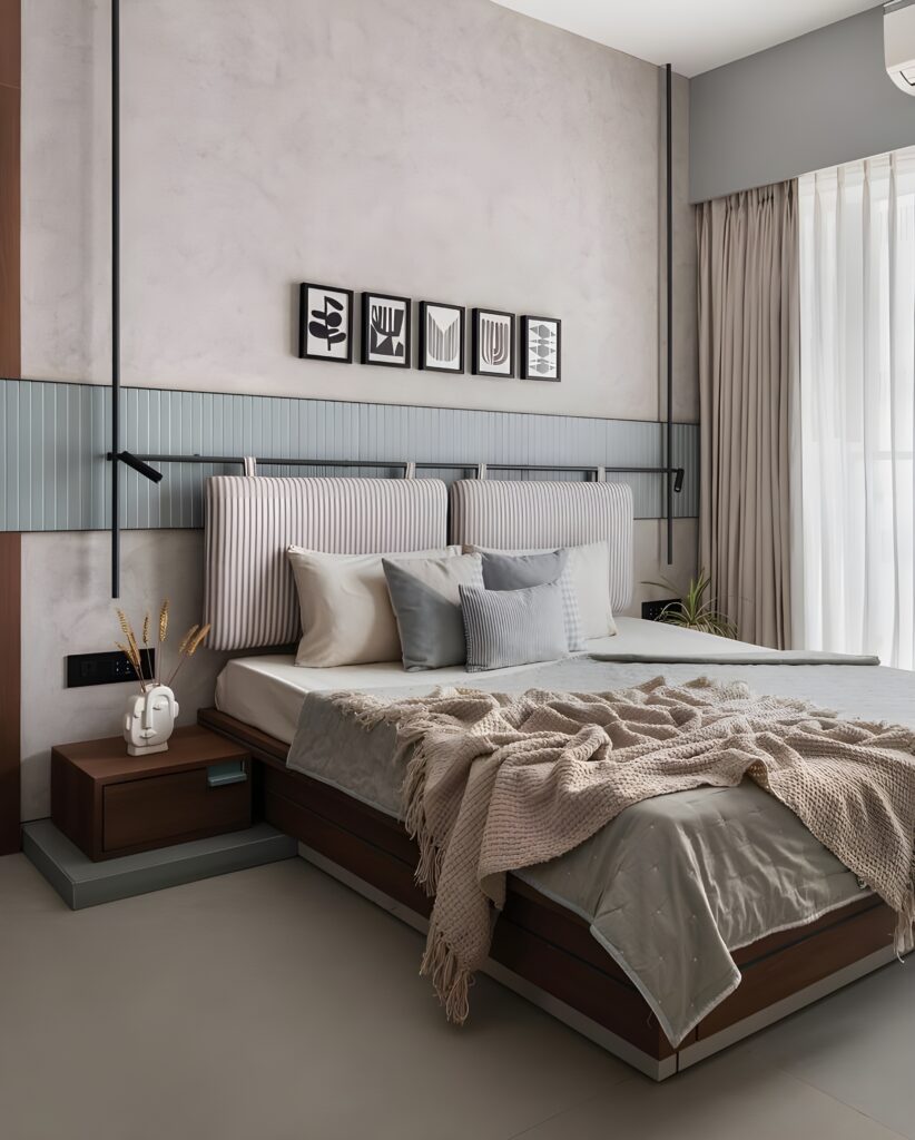 Bedroom interior designed by EXE Interior